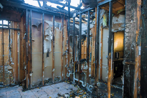 Professional Emergency Fire Cleanup technician working in Parkway, CA